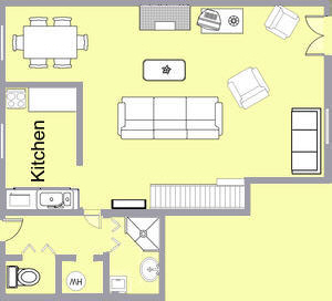 La Lavande downstairs floor plan